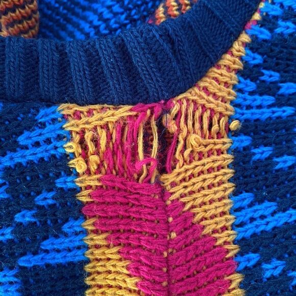 Croquet Club Plus Geometrical Designed Sweater - Picture 4 of 7